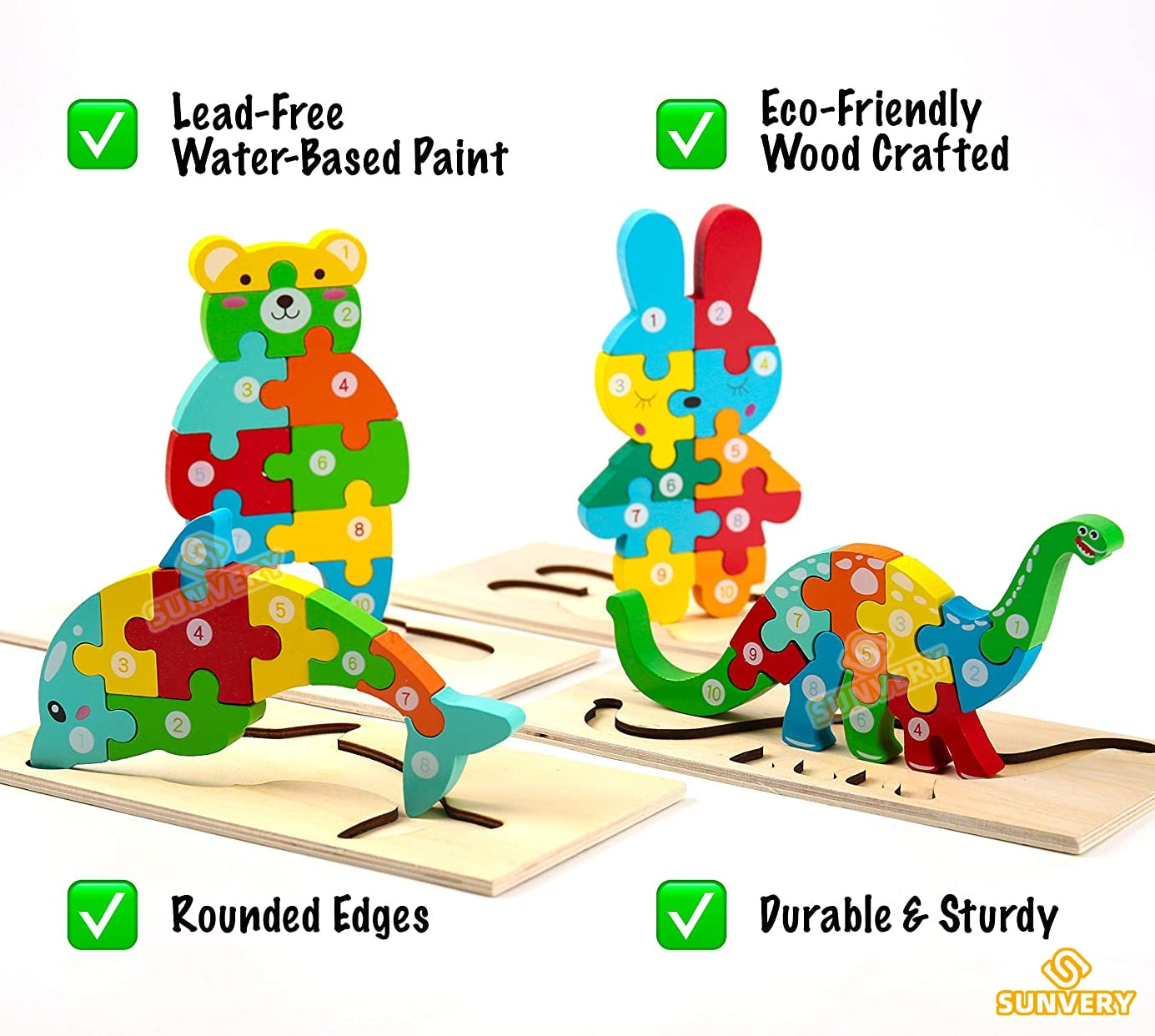 Montessori Dinosaurier Puzzle