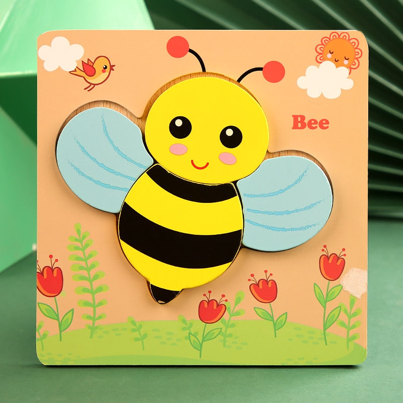 Montessori Tier Puzzle