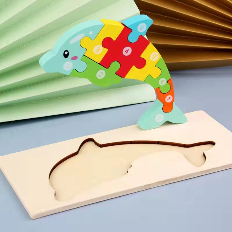 Montessori Dinosaurier Puzzle